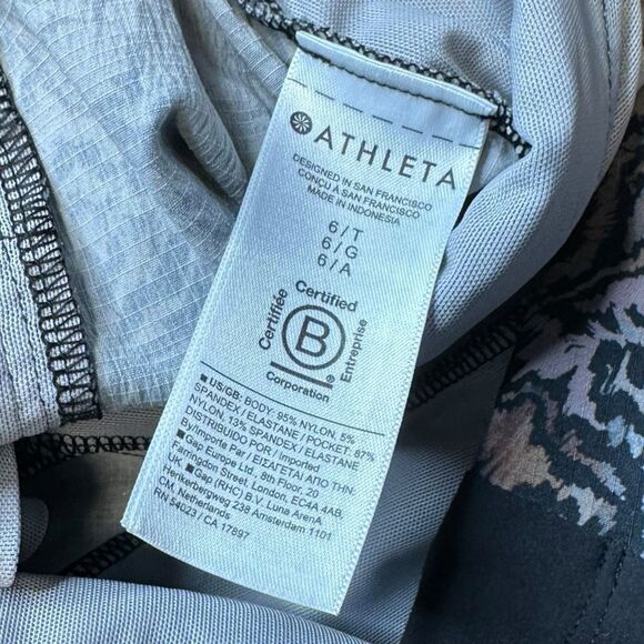 ATHLETA Women’s Kinetic Abstract Print Trekkie North Tapered Jogger Size 6T Tall - Picture 7 of 8